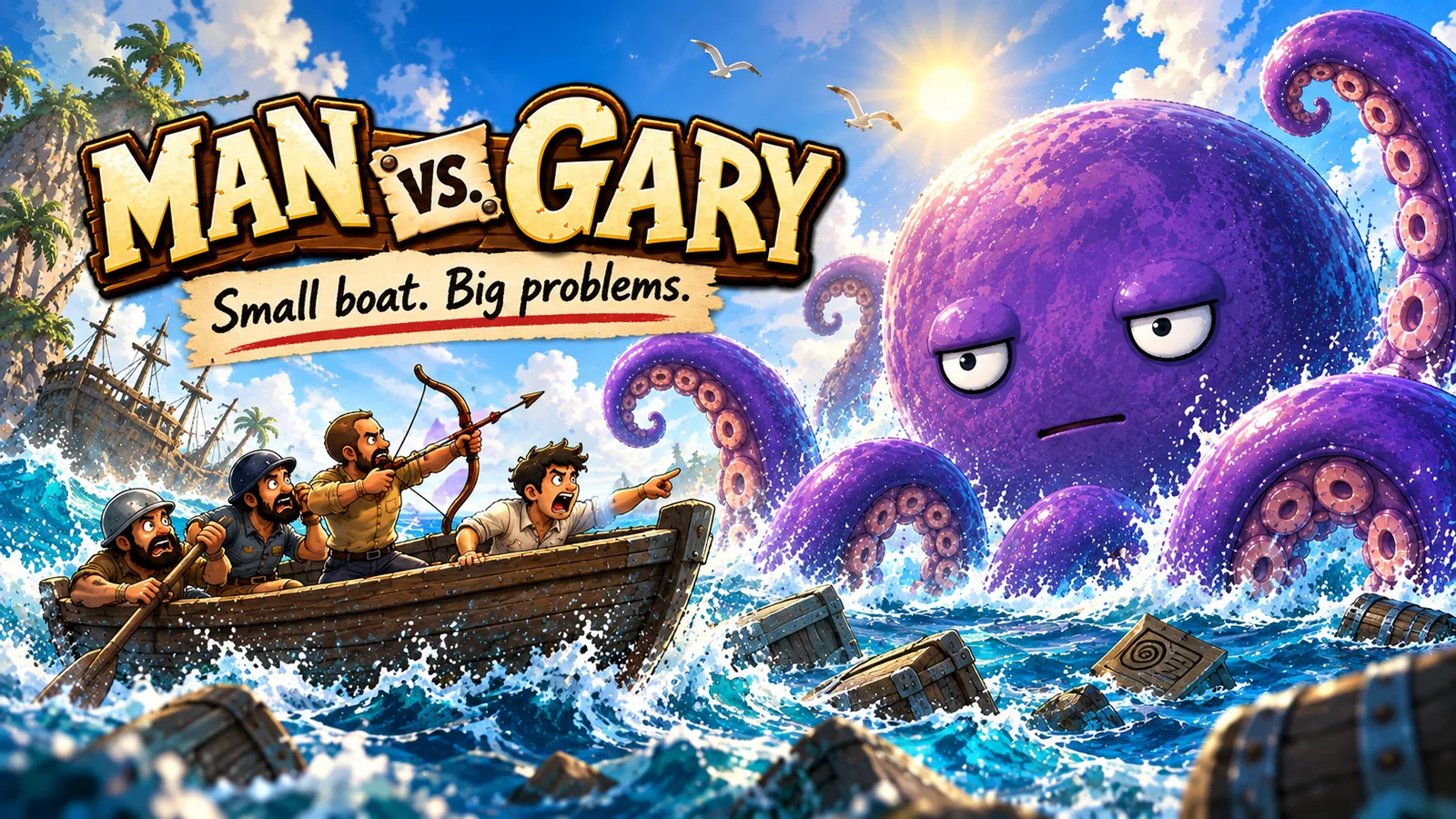 Man vs. Gary key art